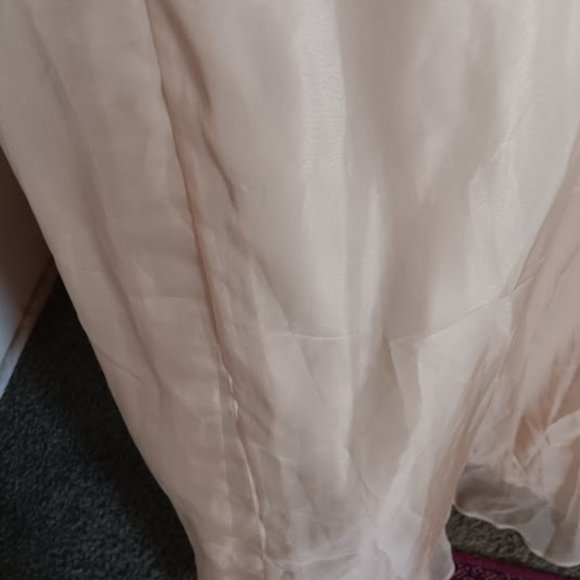 NWT Cinderella Vanilla colour Embellished Beaded long gown size XL - Picture 7 of 13